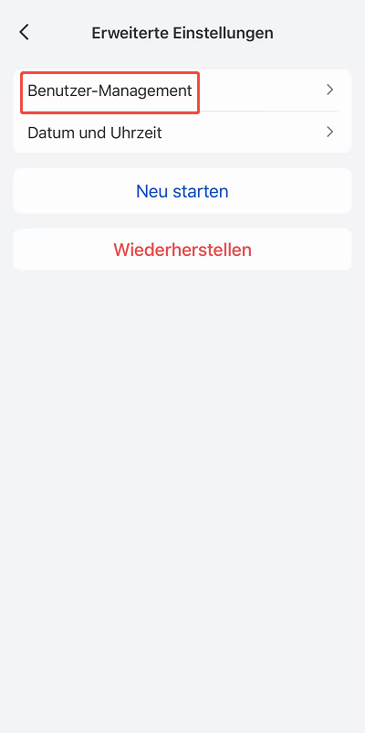 Tap user management