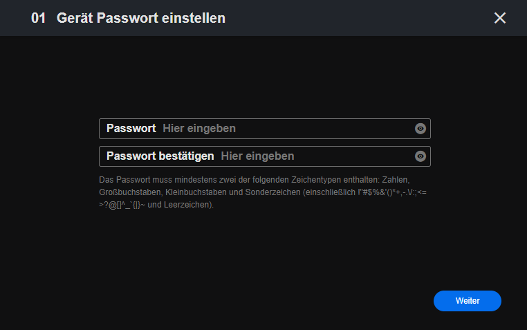 create device password