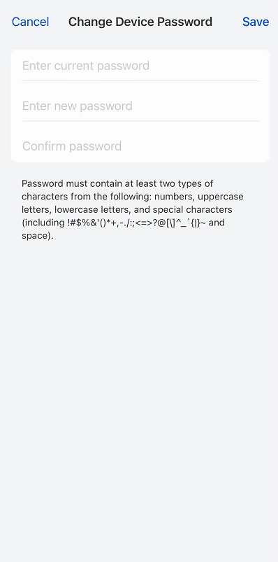 creat new password