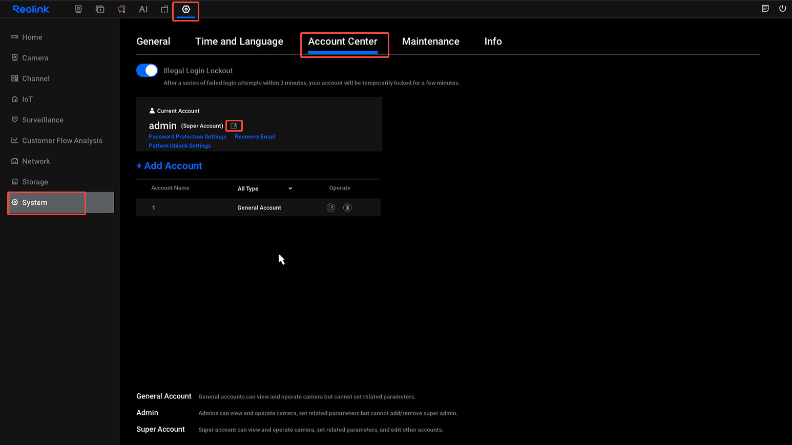 new UI change password