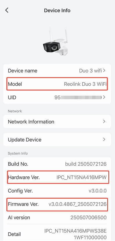 device info home hub