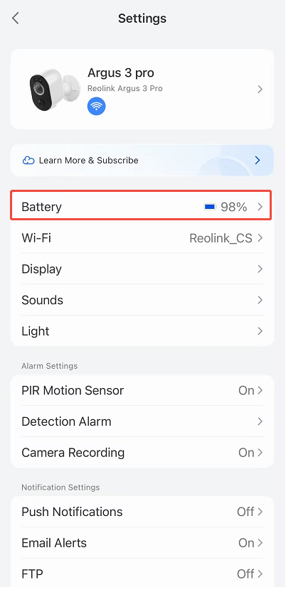 device battery