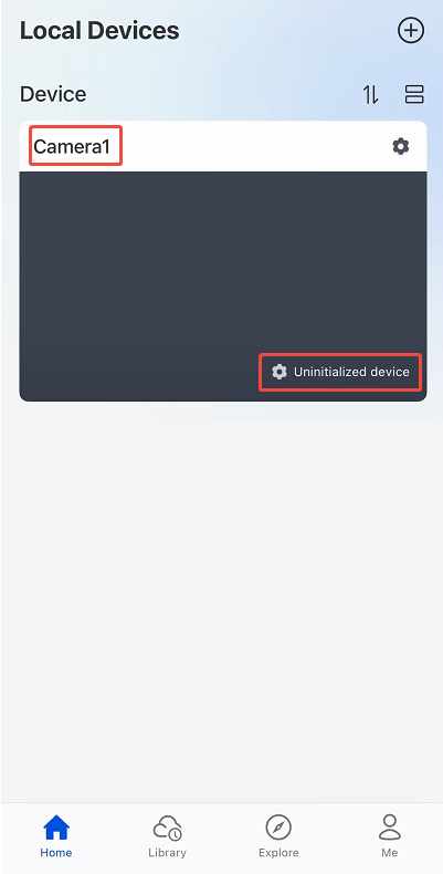 uninitialized device