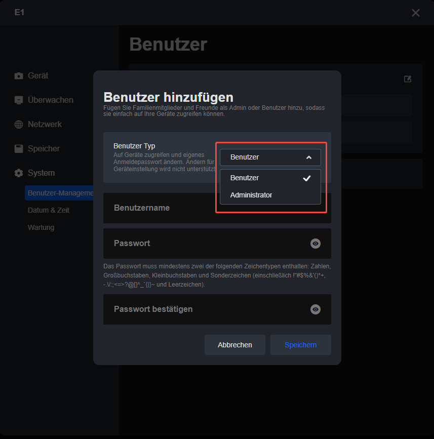 select user