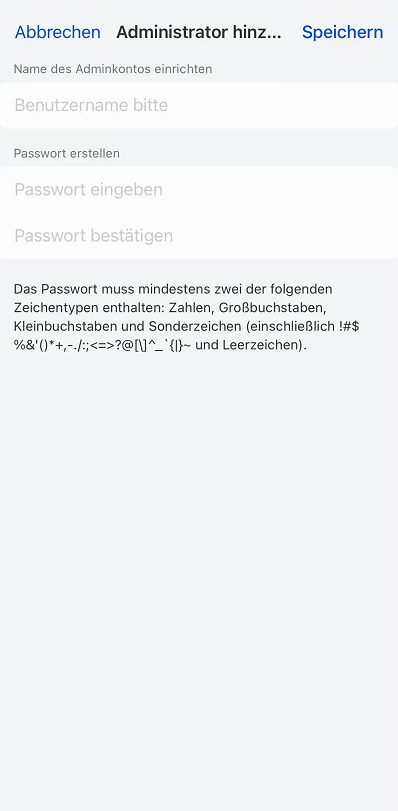 enter password