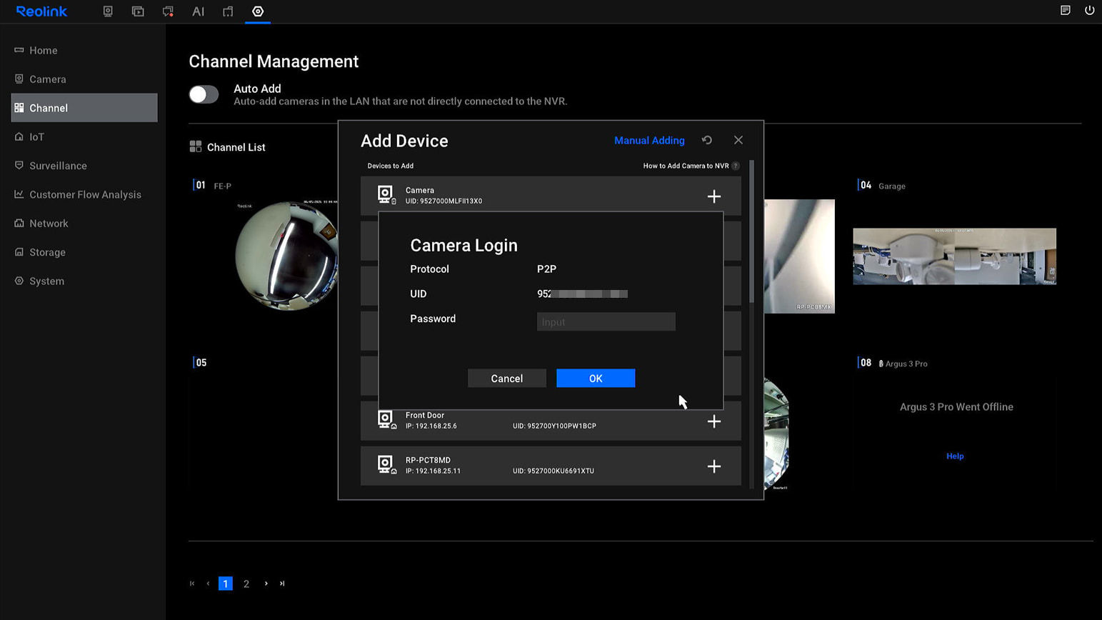camera log in