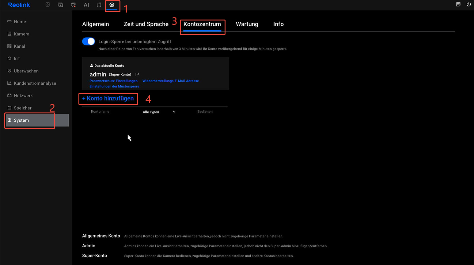 new UI user management