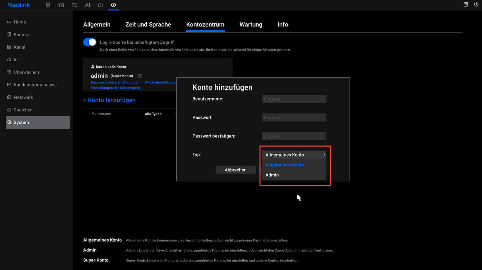 new UI add account