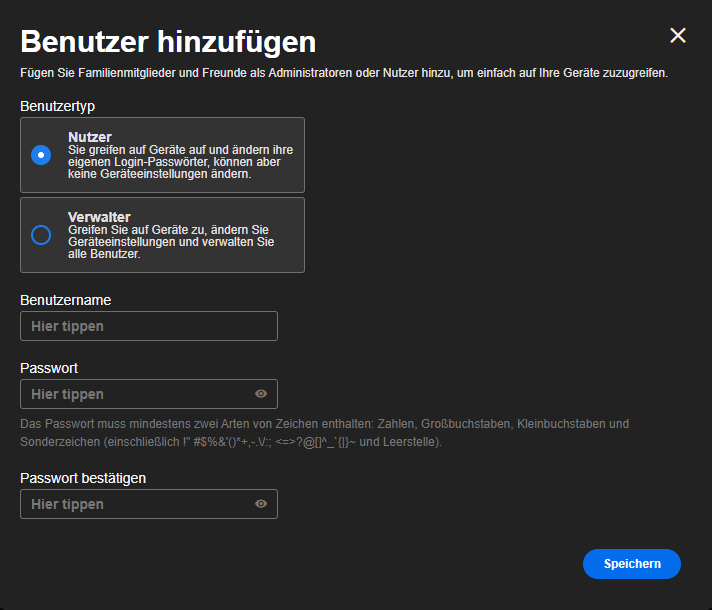 web add user