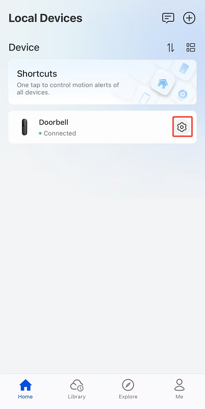 doorbell settings