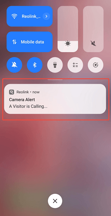 call notification background