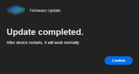 upgrade complete