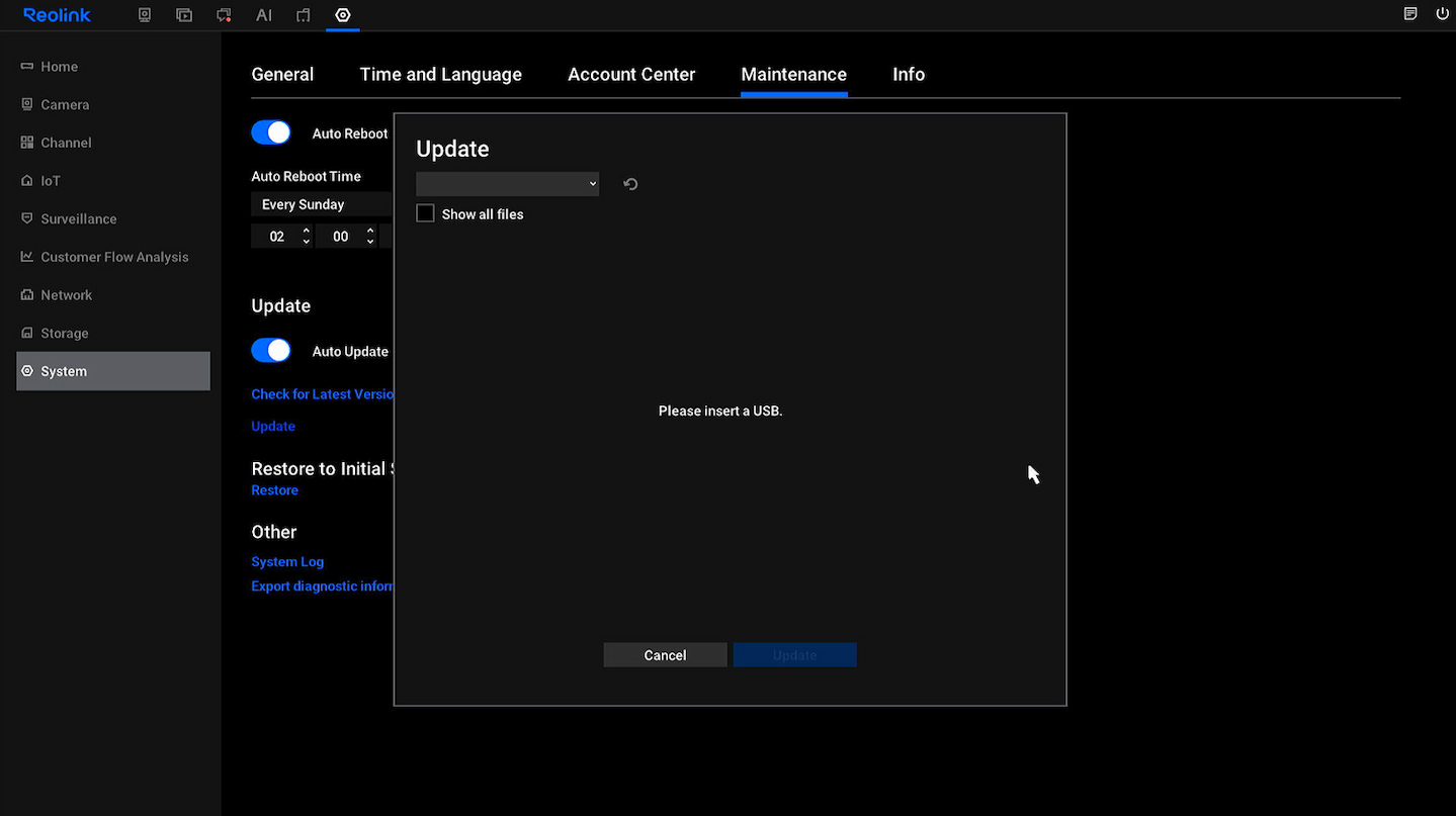 select file