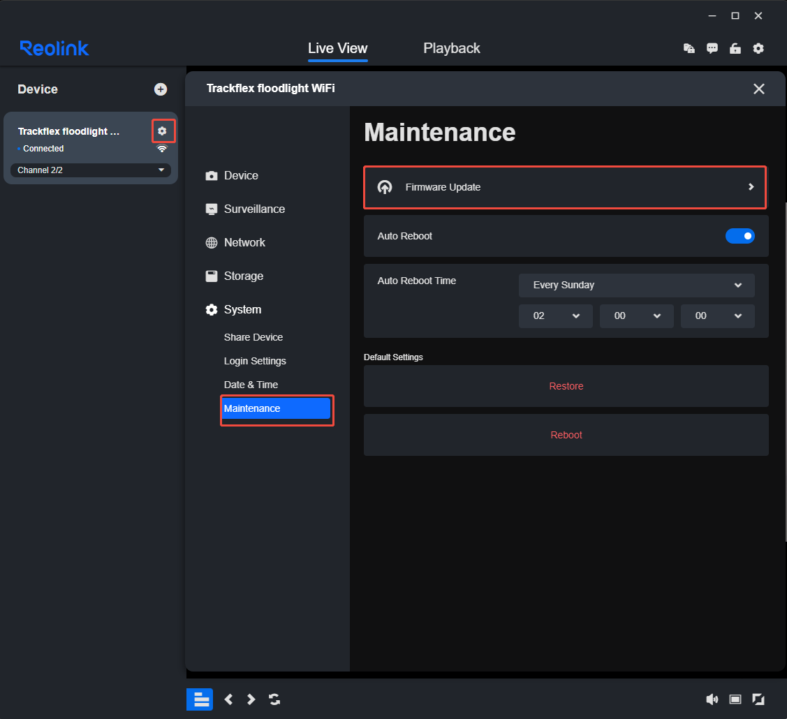 client firmware update