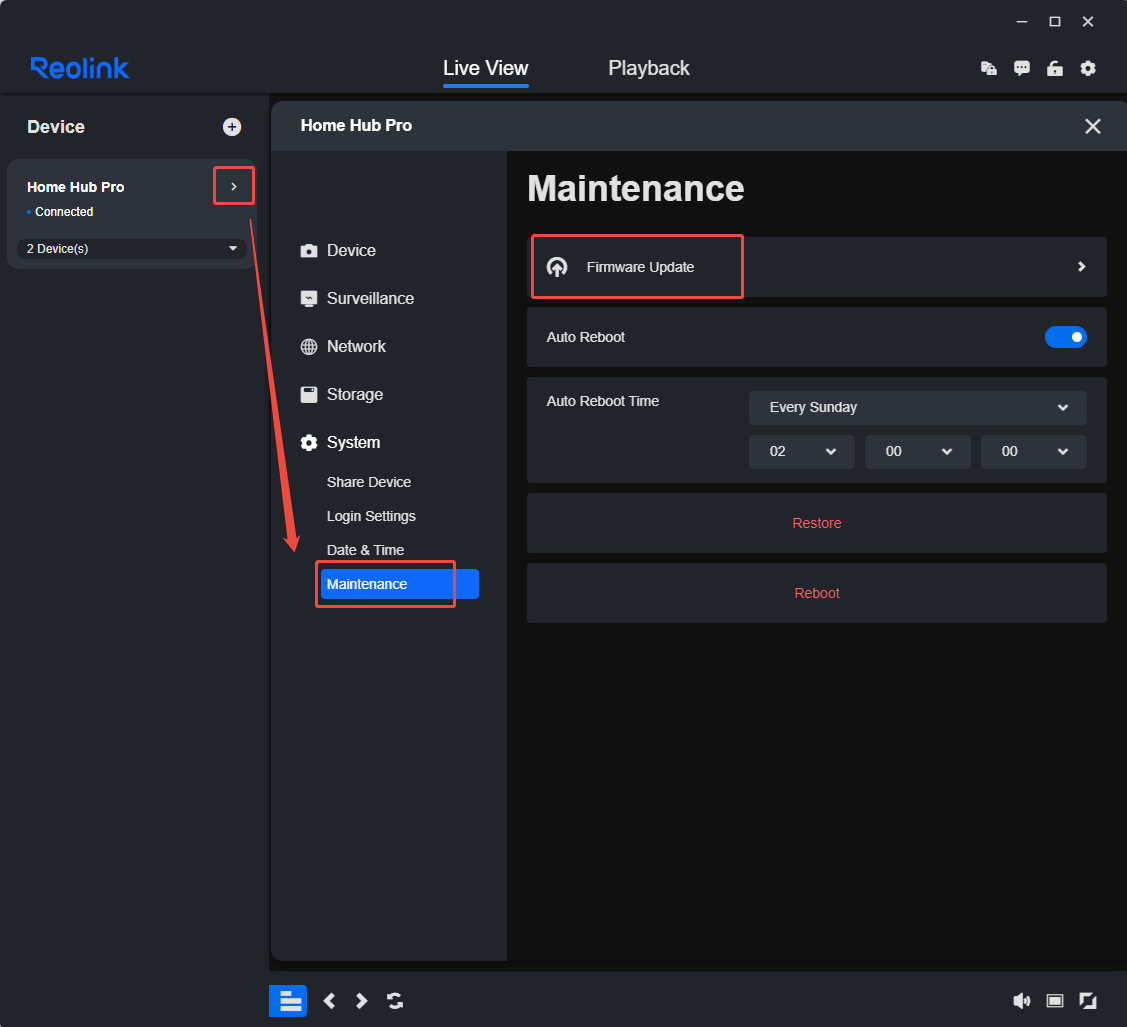 homehub firmware