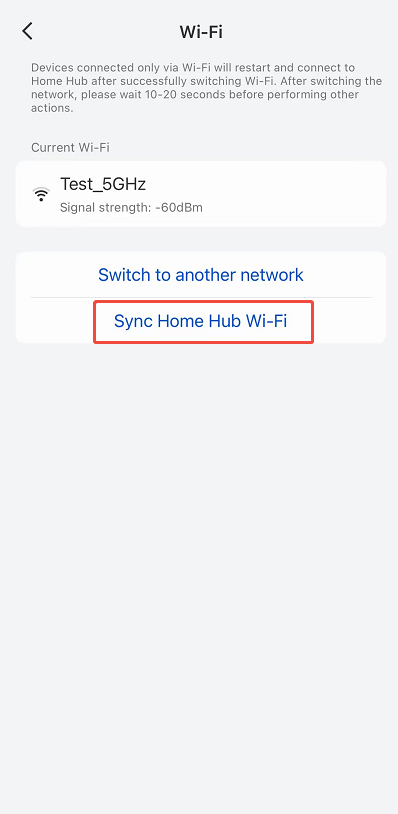 sync homehub wifi
