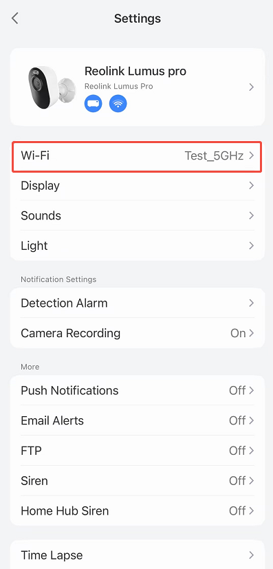 homehub camera wifi
