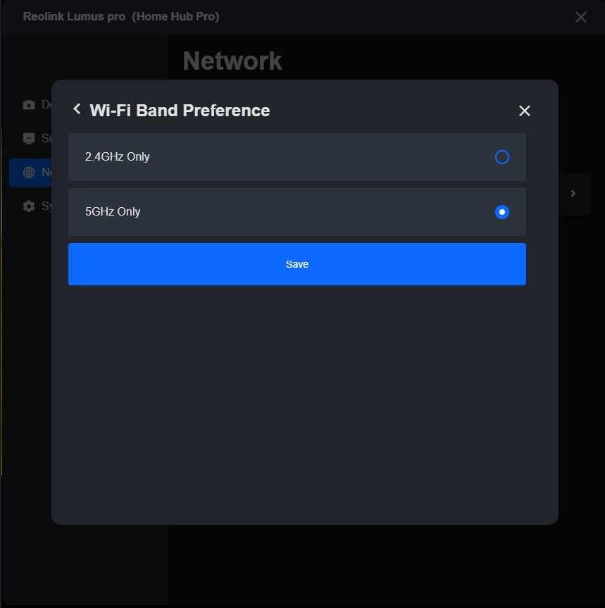 client wifi band preference