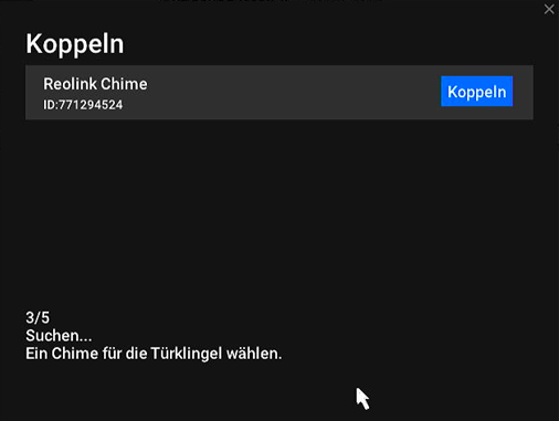 nvr searching reolink chime