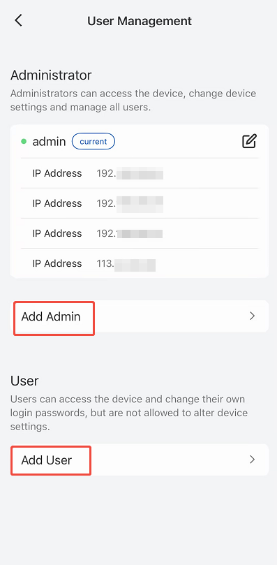 add user