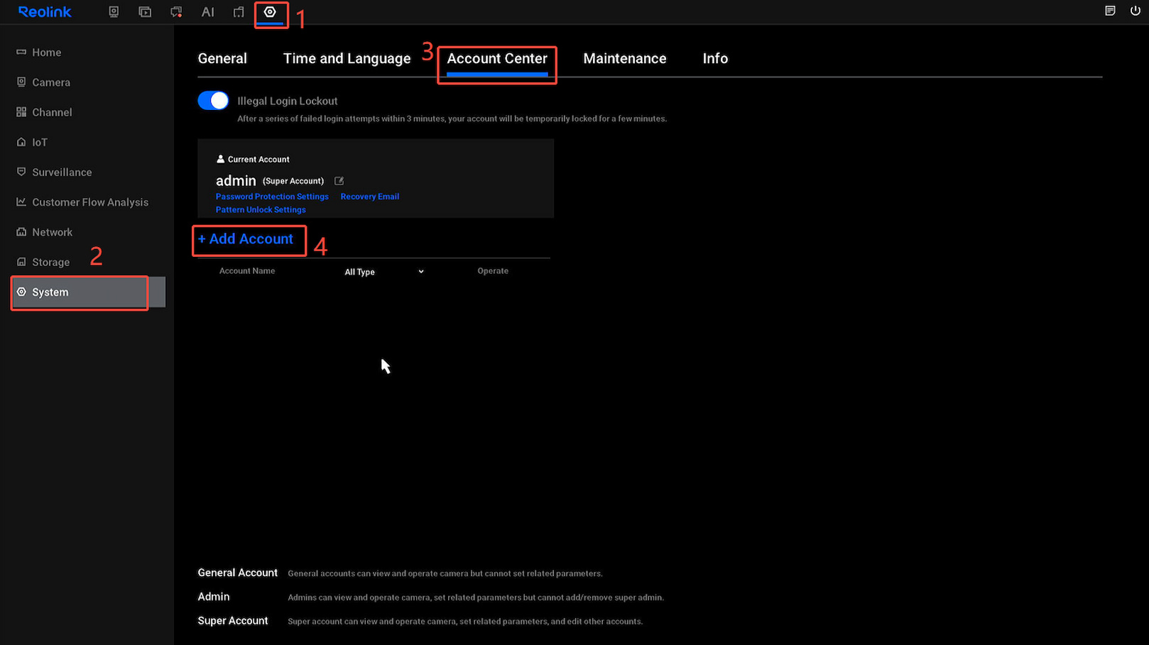 new UI user management