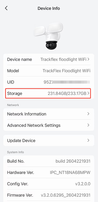 device storage