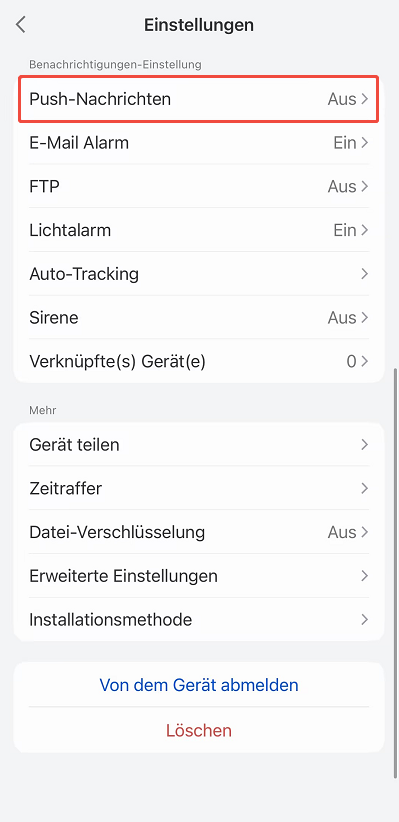 push notification