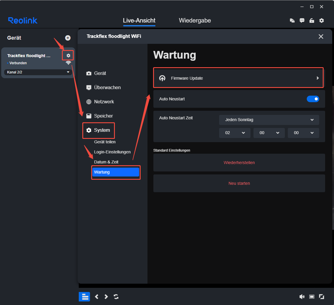 client firemware update