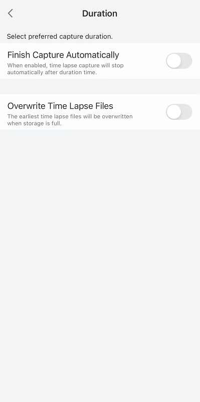 Overwrite Time Lapse Files