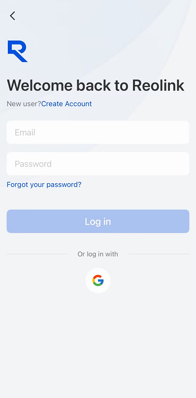 login reolink account