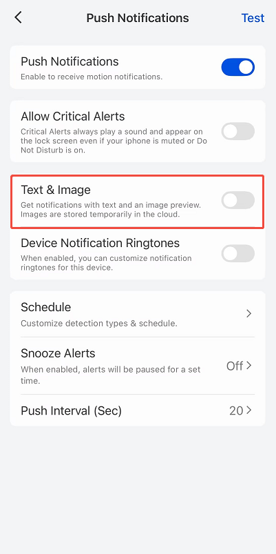 text and image