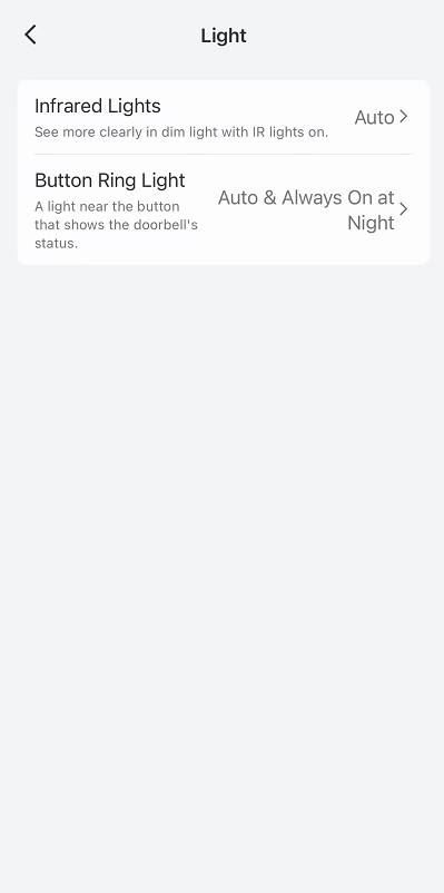 doorbell light page
