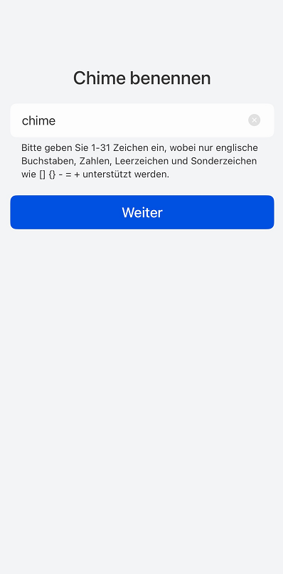 homehub name chime