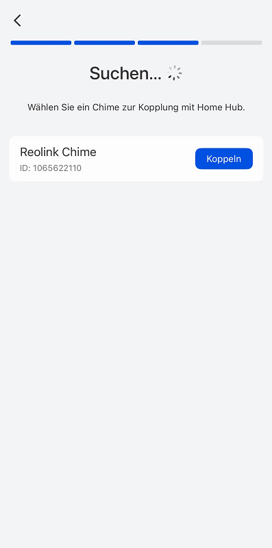 homehub searching chime