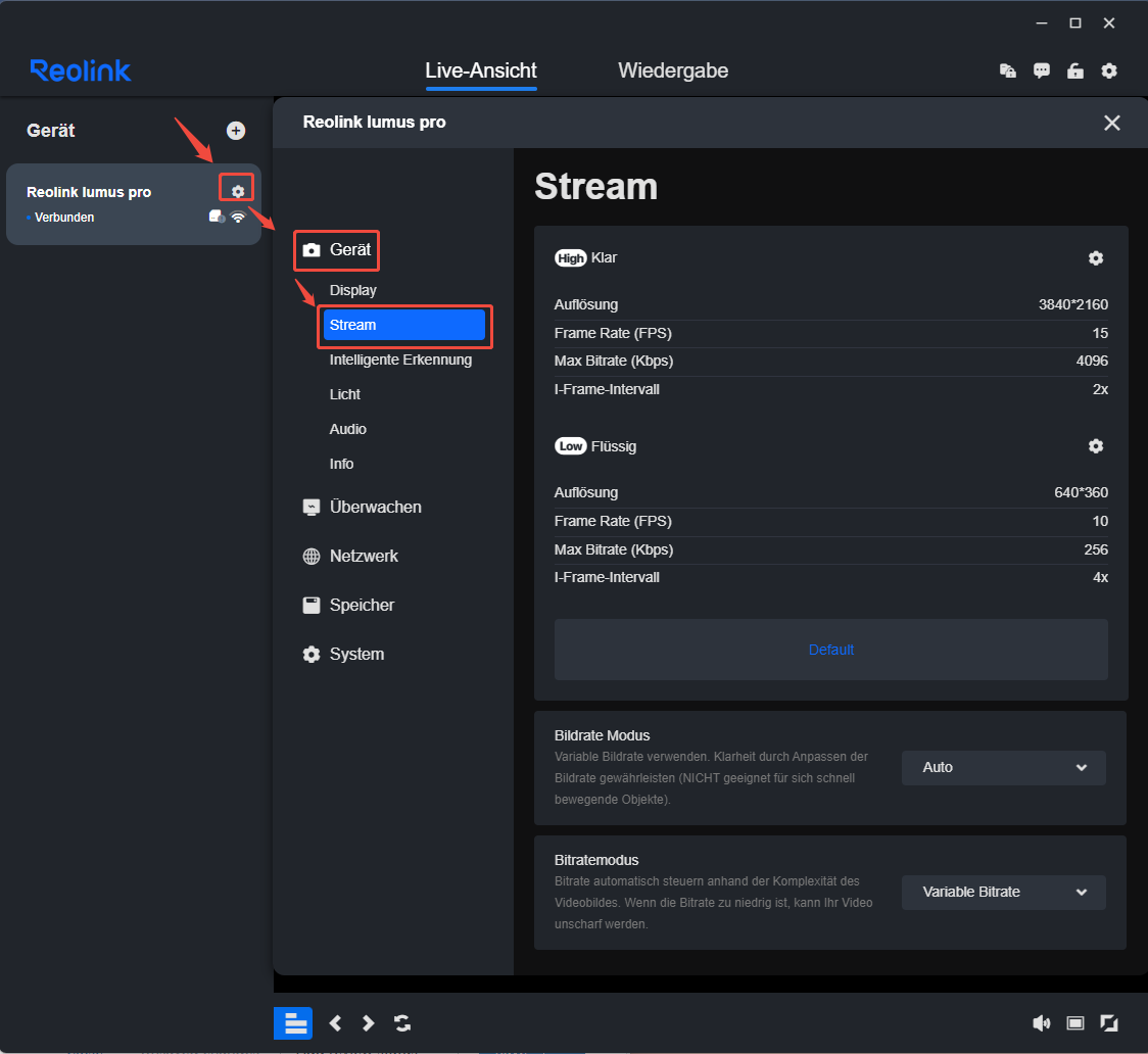 client stream