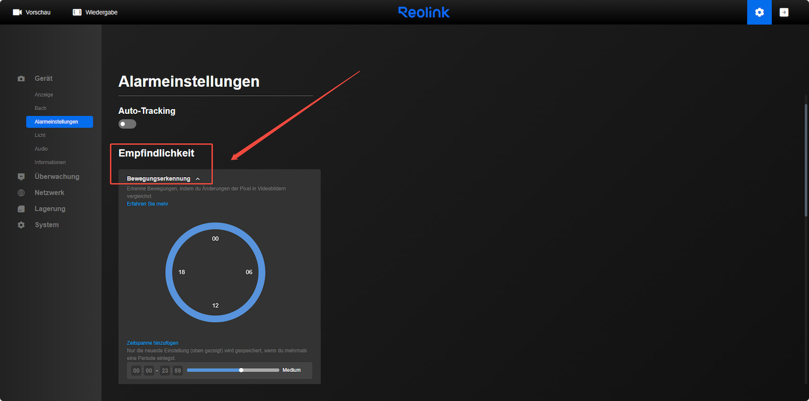 web sensitivity