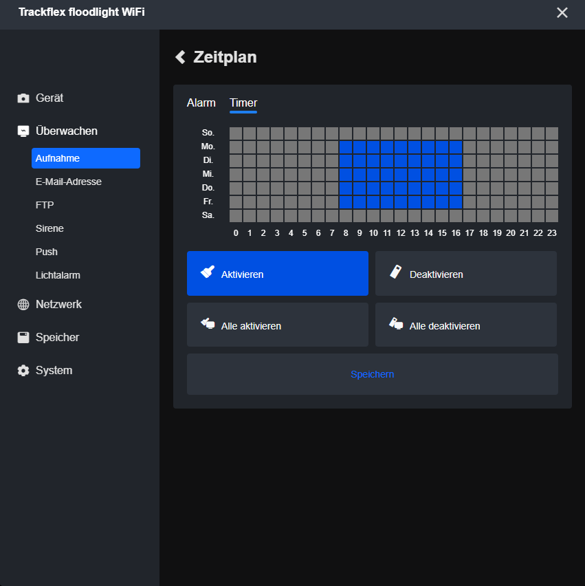 client record schedule