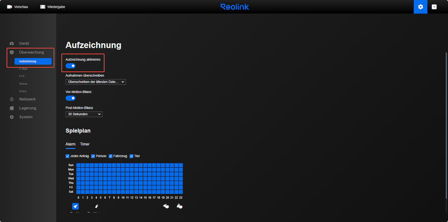 web record