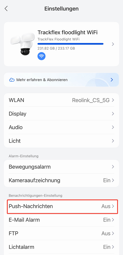 device push notifications