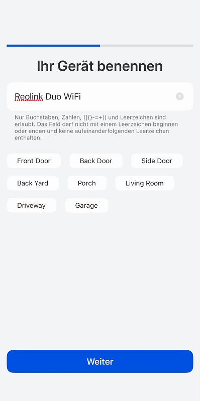 device name