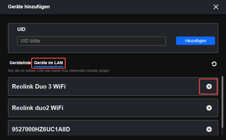 client device within the lan