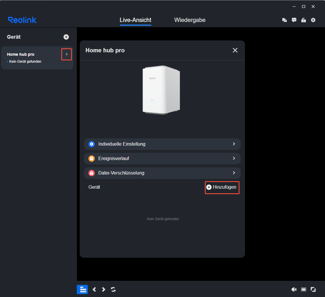 client add device1