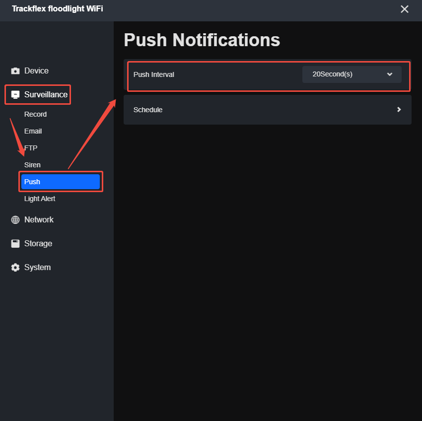 client push interval