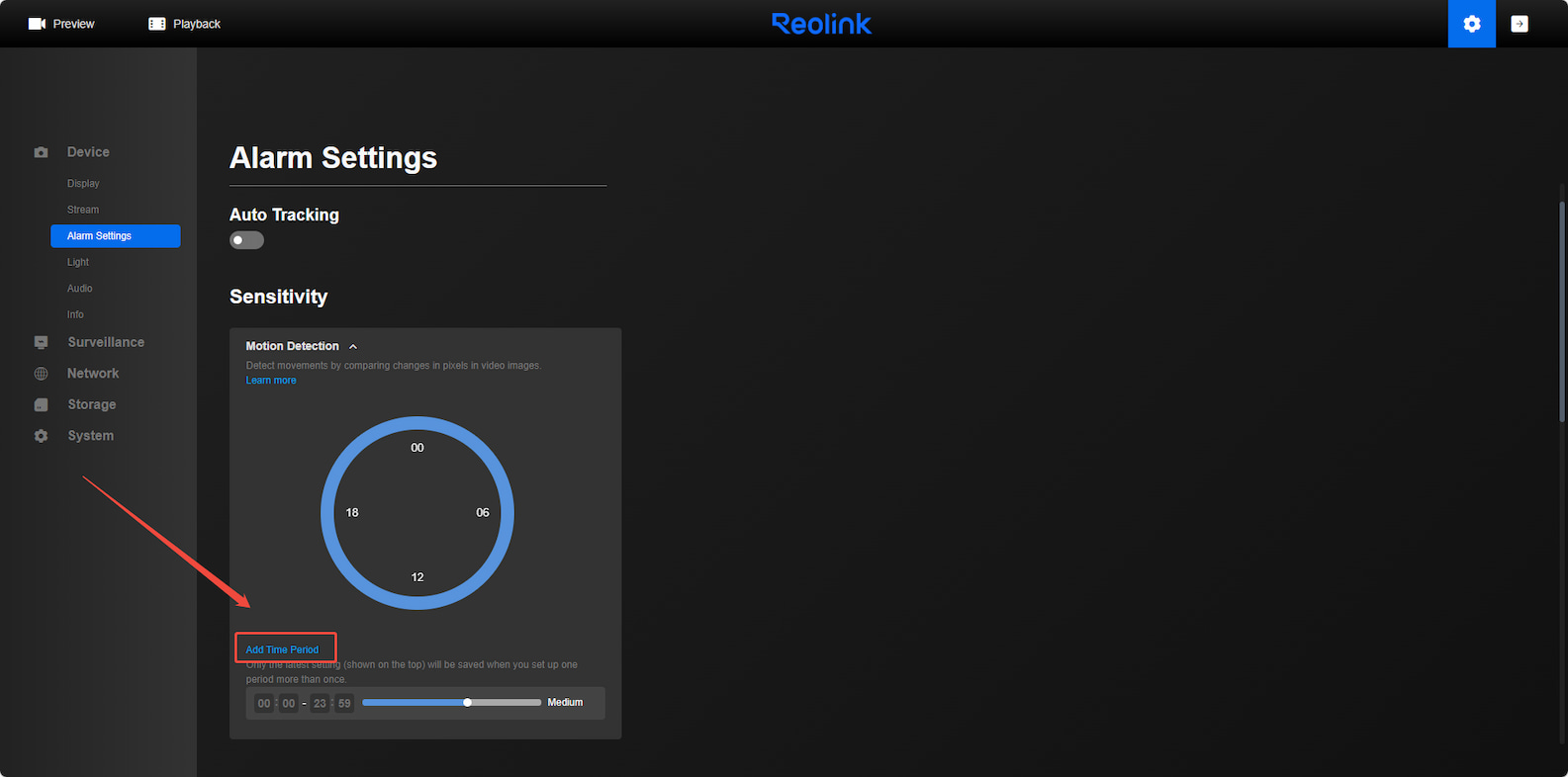 web add time period