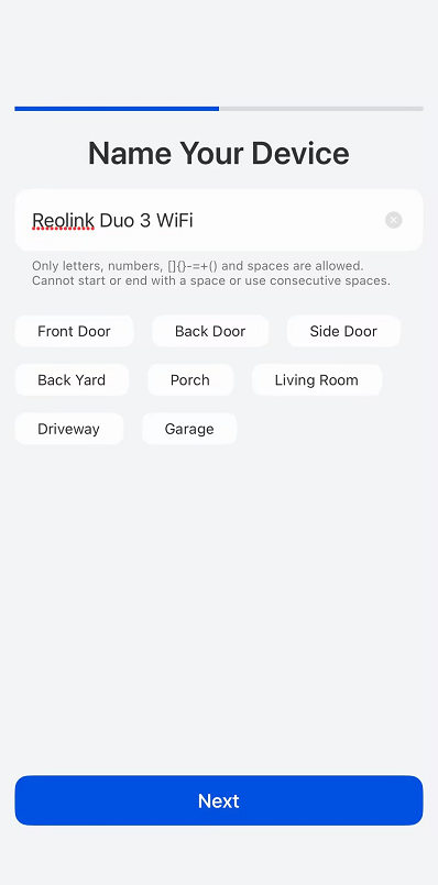 device name