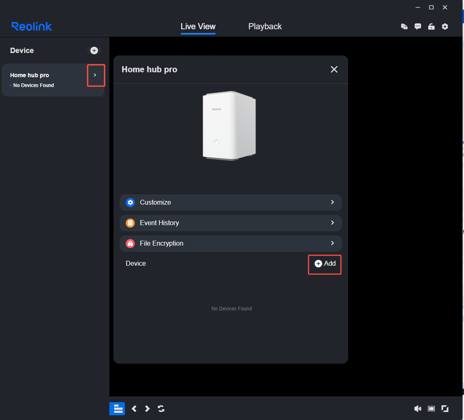 client add device