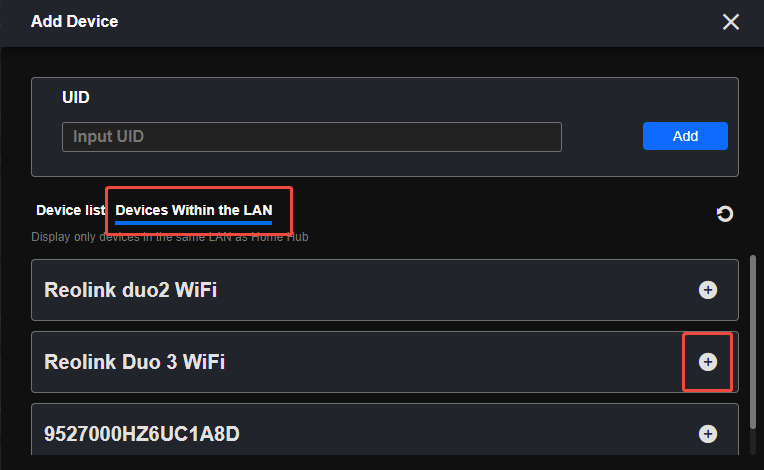 client device within the lan
