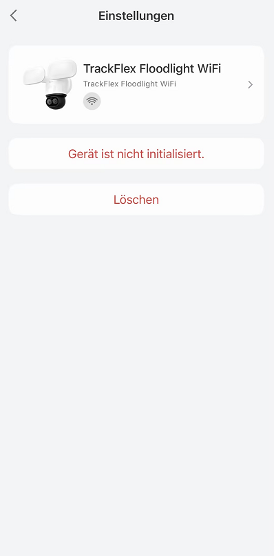 Uninitialized device