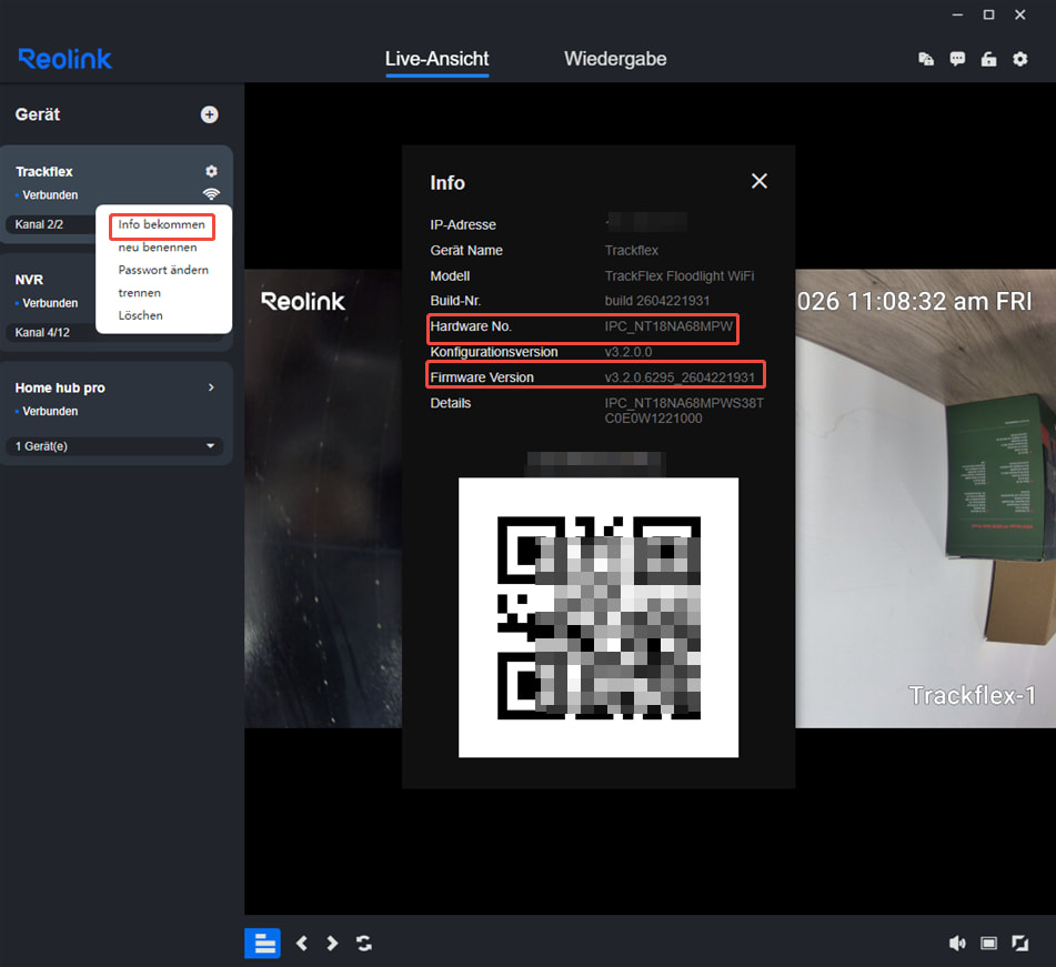 client get info