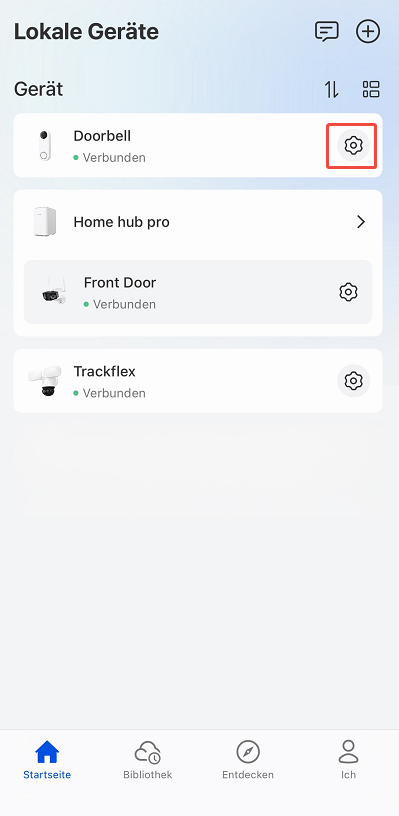 go to device settings